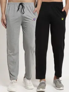 MACK JONNEY Men Pack Of 2 Solid Track Pants