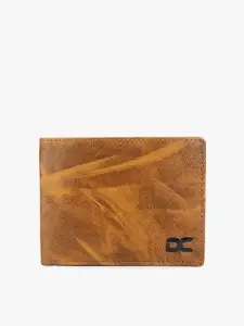 Dezire Crafts Men Brown Textured Bi-Fold Two Fold Wallet