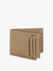 Dezire Crafts Men Beige Textured Bi-Fold Two Fold Wallet