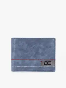Dezire Crafts Men Blue Textured Two Fold Wallet
