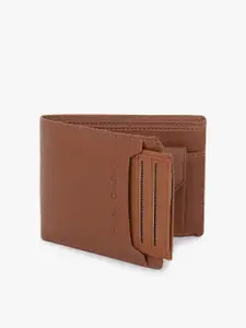 Dezire Crafts Men Tan Brown Textured Bi-Fold Two Fold Wallet