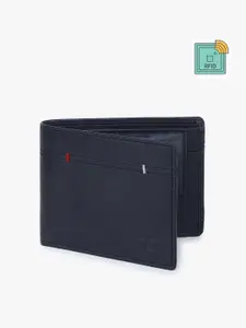 Dezire Crafts Men Navy Blue Bi-Fold Leather Two Fold Wallet