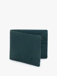 Dezire Crafts Men Green Textured Two Fold Wallet