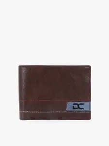 Dezire Crafts Men Brown Textured Two Fold Wallet