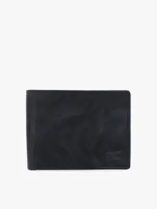 Dezire Crafts Men Black Textured Two Fold Wallet