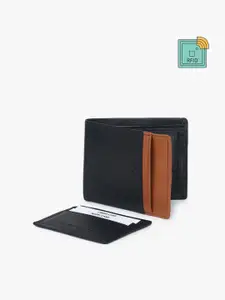 Dezire Crafts Men Black Bi-Fold Leather Two Fold Wallet