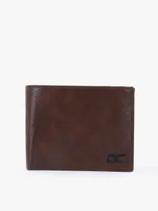 Dezire Crafts Men Brown Textured PU Two Fold Wallet