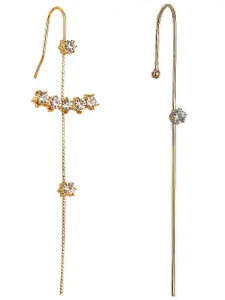 Vembley Set-2 Gold-Toned Spiked Ear Cuff