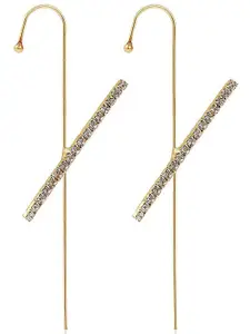 Vembley Set Of 2 Gold-Toned Spiked Ear Cuff Earrings