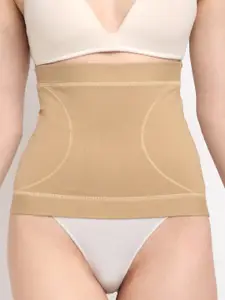 Sugathari Women Beige Solid Tummy Reducer Shapewear Belt