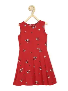 Allen Solly Junior Red Floral Printed Dress