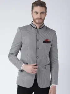 Hangup Men Grey Formal Blazer