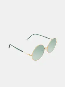 20Dresses Grey Lens & Gold-Toned Round Sunglasses SG0558