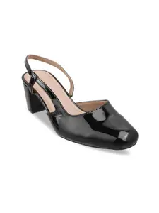 Metro Black Block Sandals