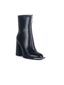 London Rag Black Block Heeled Boots