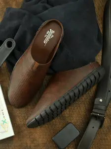 The Roadster Lifestyle Co Men Brown Shoe-Style Sandals