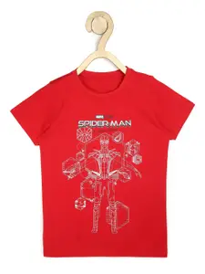 Allen Solly Junior Boys Red Spider-Man Printed T-shirt