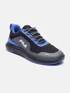 FILA Men Black & Blue Running Non-Marking Shoes