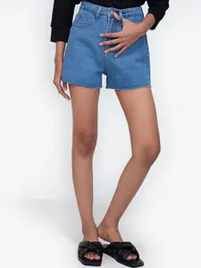 ZALORA BASICS Women Blue Denim Shorts