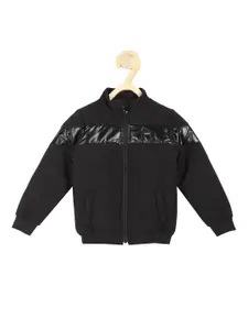 Allen Solly Junior Boys Black Crop Puffer Jacket