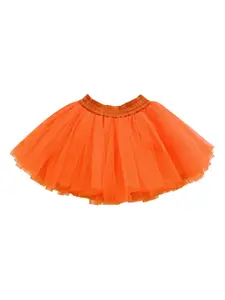 A.T.U.N. Girls Orange Flared Mini Tutu Skirt