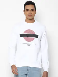 Allen Solly Sport Men White Brand Logo Printed Sweatshirt