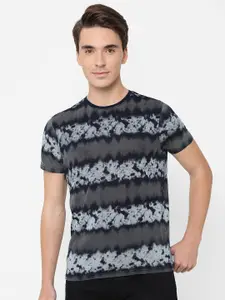 Pepe Jeans Men Blue Dyed Slim Fit T-shirt
