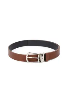 Louis Philippe Men Brown Leather Formal Belt