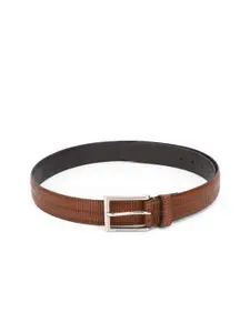 Louis Philippe Men Brown Textured Belt