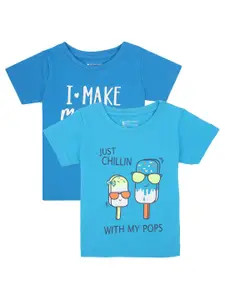 Bodycare Kids Girls Pack Of 2 Typography Printed T-shirt