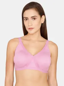 Zivame Pink Everyday Bra - Non Padded Non Wired