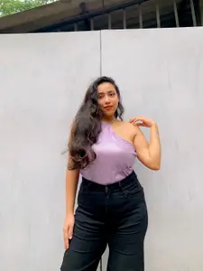 Tokyo Talkies Lavender Halter Neck Tank Top