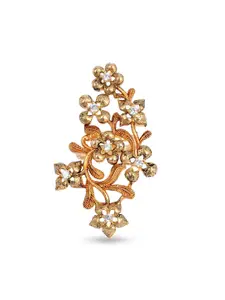 Tistabene Gold-Plated Floral Antique Cocktail Ring