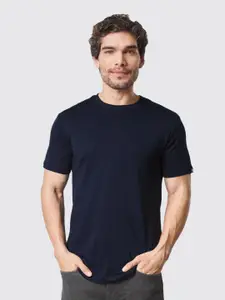 The Souled Store Men Blue Pockets T-shirt