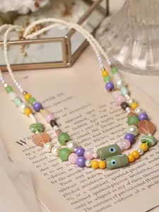 Rubans Voguish Multicoloured Layered Necklace