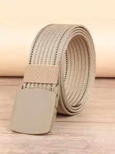 ZORO Men Khaki Belt with Plastic Flap Buckle