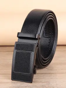 ZORO Men Black Autolock Grip PU Leather Belt