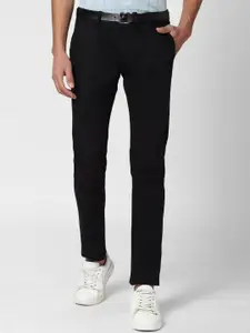 Peter England Casuals Men Black Skinny Fit Trousers