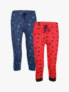 SAVAGE SAVAGE Boys Pack of 2 Assorted Pure Cotton Joggers