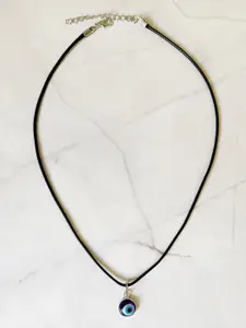 EL REGALO Blue & Black Evil Eye Bohemian Necklace
