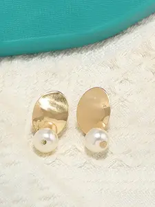 AMI Gold-Toned Contemporary Drop Earring