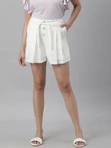 RAREISM Women White Shorts