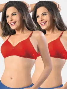 Sonari Pack Of 2 Red Bra
