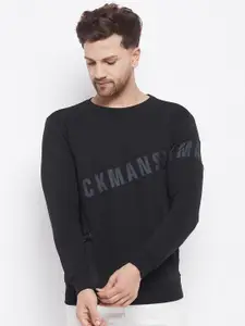 Duke Men Black Printed Sweatshirt