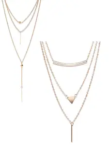 OOMPH Gold-Toned Layered Necklace