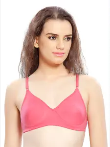 Lady Love Rose Solid Non Padded Non Wired T Shirt Bra