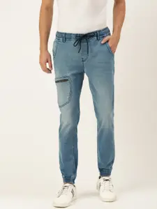 IVOC Men Blue Slim-Fit Light Fade Stretchable Jeans