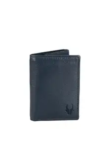 WildHorn Men Blue Genuine Leather Wallet