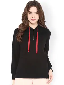 Pannkh Black Hooded Sweatshirt