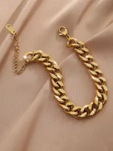 Yellow Chimes Women Gold-Toned Gold-Plated Link Bracelet